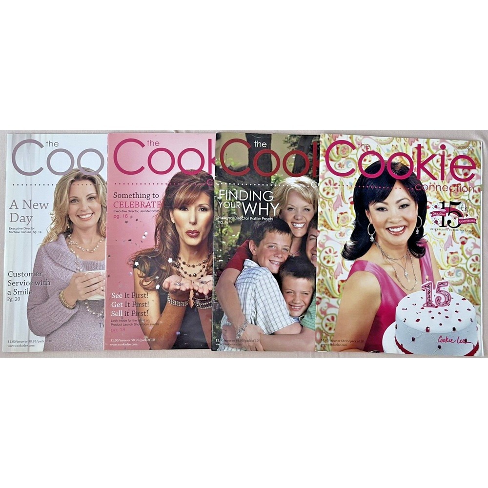 Set of 4 The Cookie Connection Cookie Lee Magazines 2007 & 2007